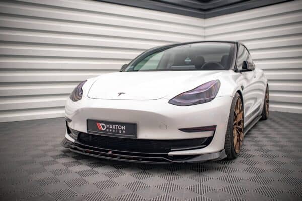 Tesla Model 3 - Opleg voorbumper Maxton Design Valance V.3