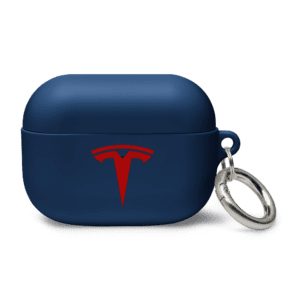 Tesla-custodia in gomma per airpods-navy-airpods-pro-frontale